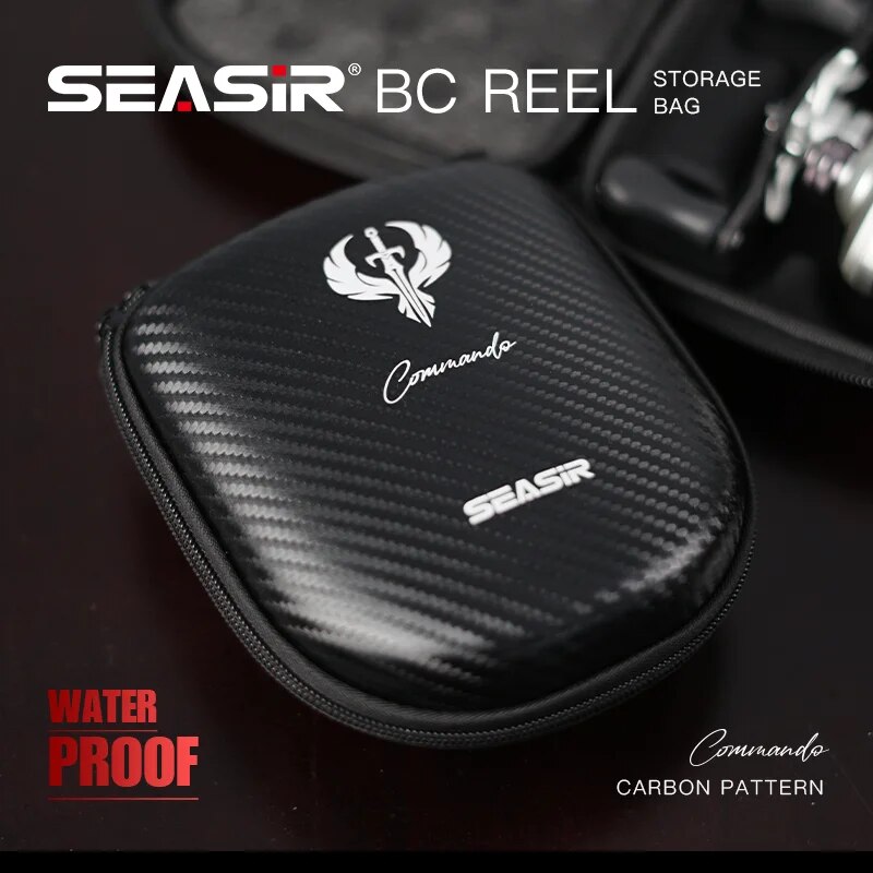Spincast Reel - SEASIR Commando 탄소 섬유 패턴 베이트